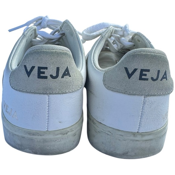 Veja Women's Campo Leather White/Grey Sneakers Shoes, sz 7 - Picture 2 of 12